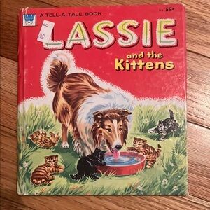 Vintage Lassie and the Kittens Book